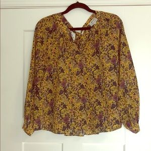 Madewell x Karen Walker Silk Floral Gennaker Top